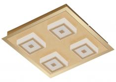Briloner LED Wandleuchte Deckenleuchte 4-flammig Metall-Kunststoff goldfarben inkl. LED 4x5W 