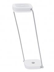 Eglo Tischleuchte LED Modell Aboli / in chromfarbenem Alu und weißem Stahl 