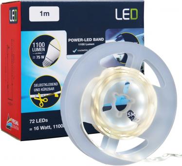 Briloner LED Band 100 cm mit AN/Aus Schalter selbstklebend / kaltweiß 